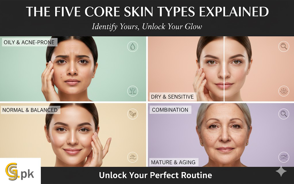 The Five Core Skin Types Explained